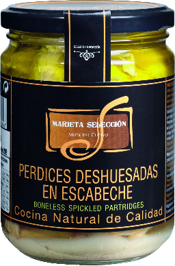 Perdices escabechadas deshuesadas